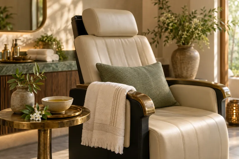 Champi Head Massage focused on the head at Ilumina Spa Cusco