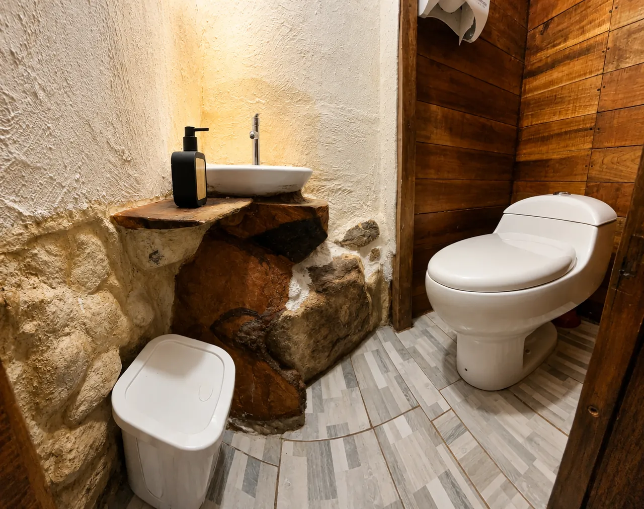 Shared bathroom at Unu Samay country house