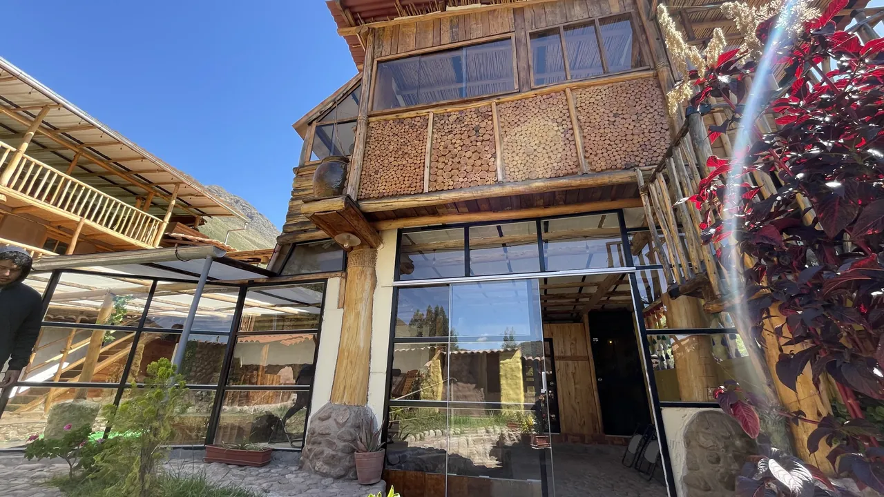 Facade of Unu Samay country house and spa in the Sacred Valley