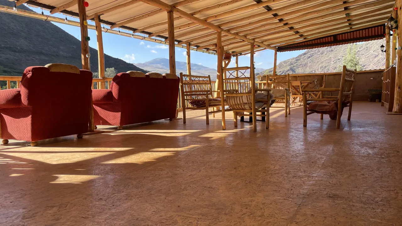 Salón del Búho with Sacred Valley mountain views